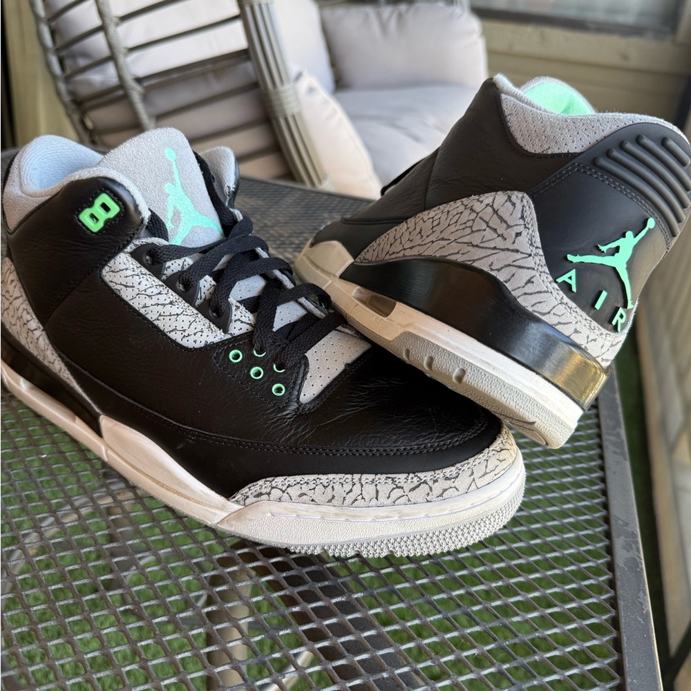 Air Jordan 3 “Green Glow” – Gently Worn – Classic Retro size 13